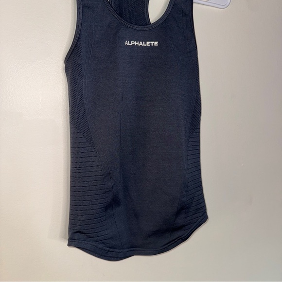 Alphalete Ozone Racerback Tanktop Grey XXS - Picture 3 of 5